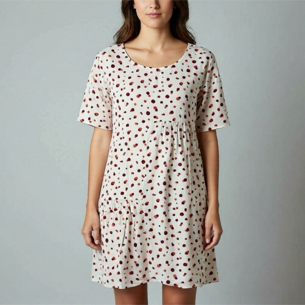 NUMPH Dress Polka Dot Tunic Size 34 (Fits XS - M) New w/ Tag 100% Viscose